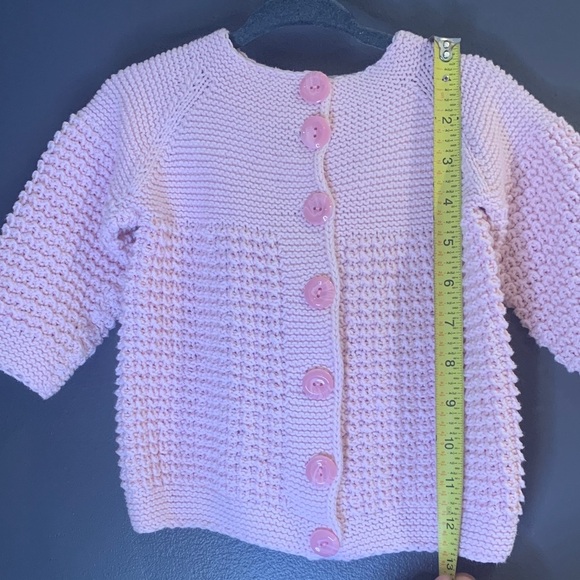 Pink Knit Kids Cardigan size 12M - Picture 4 of 4